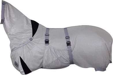 Hafer24 Ekzemerdecke mit Bauchlatz aus Polyester in Grau Größe 155 – Bild 1 von 2