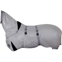 Produktbild von Hafer24 Ekzemerdecke mit Bauchlatz aus Polyester in Grau Größe 155