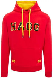 Produktbild von Hagg Hoodie für Herren aus Baumwolle in Rot Größe L