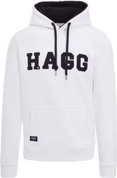 Produktbild von Hagg Hoodie für Herren aus Baumwolle Weiß XXL