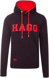 Produktbild von Hagg Hoodie Pullover für Herren aus Baumwolle Schwarz XL