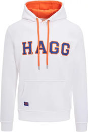 Produktbild von Hagg Hoodie Sweatshirt für Herren aus Baumwolle Weiß Größe L