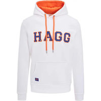 Produktbild von Hagg Hoodie Sweatshirt für Herren aus Baumwolle Weiß Größe L