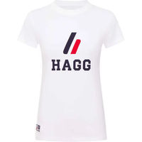 Produktbild von HAGG T-Shirt für Damen in Weiß aus Elastan-Jersey Größe XS
