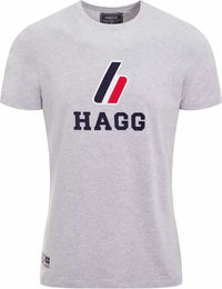 Produktbild von HAGG T-Shirt für Herren aus Stoff in Grau Größe XL