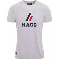 Produktbild von HAGG T-Shirt für Herren aus Stoff in Grau Größe XL