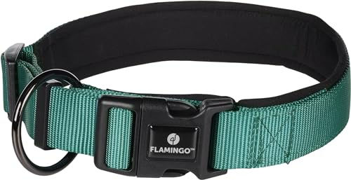 Halsband Abbi Flamingo Grün aus Polyester Größe XL 55-60 cm – Bild 1 von 4