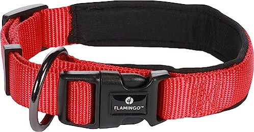 Halsband Abbi Flamingo Rot Plüsch XS 35-40cm – Bild 1 von 2
