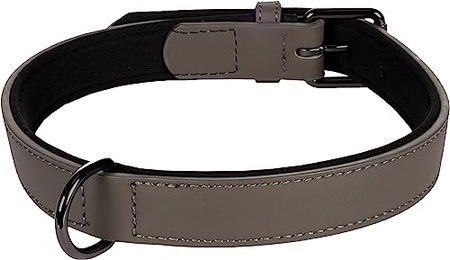 Produktbild von Halsband BINTI Flamingo Grau aus Leder Größe L 42/52cm 25mm