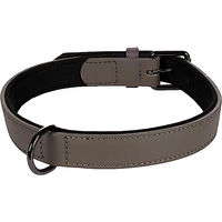 Produktbild von Halsband BINTI Flamingo Grau aus Leder Größe L 42/52cm 25mm