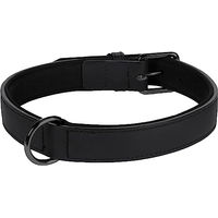 Produktbild von Halsband BINTI Flamingo Schwarz aus Leder Größe XL 47/57cm 30mm