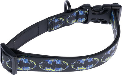 Produktbild von Halsband DC Batman Schwarz Biothane Wasserabweisend Größe L 35-56 cm für große Hunderassen