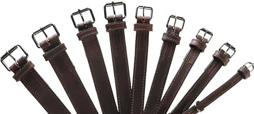 Halsband Denver Flamingo Braun Leder mit Silber 38-48cm – Bild 1 von 2