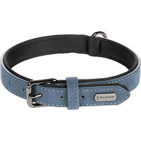 Produktbild von Halsband Flamingo Blau aus Kunstleder Größe M 36/44cm