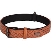 Produktbild von Halsband Flamingo Patti Braun aus Kunstleder XXL 52-62cm