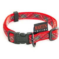 Produktbild von Halsband Martin Sellier aus Stoff in Rot oder Bunt für Hunde