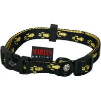 Produktbild von Halsband Martin Sellier für Hunde aus Nylon in Schwarz oder Gelb Größe M