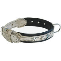 Produktbild von Halsband Martin Sellier Montana aus Leder in Grau oder Schwarz 25/40 cm