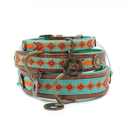 Produktbild von Halsband Paddy Lee aus Leder bunt Größe S