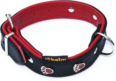 Halsband Pfote aus Leder in Schwarz – Bild 1 von 1