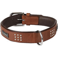 Produktbild von Halsband Sedona Leder Braun mit Schmuckelementen XL 47-55cm