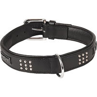 Produktbild von Halsband Sedona Leder mit Schmuckelementen Schwarz XL 47-55cm 37mm