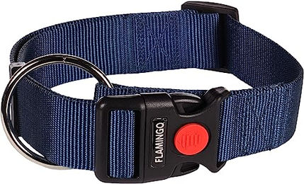 Produktbild von Halsband ZIGGI Flamingo Blau Nylon XL 55-75cm