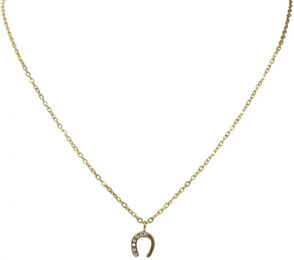 Produktbild von Halskette Lola Ip von Equestrian Shop aus Goldfarbenem Edelstahl wasserfest 40 cm + 5 cm