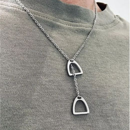 Produktbild von Halskette Olaff von Equestrian Shop aus Edelstahl für Damen in Gold oder Silber 40 cm + 5 cm