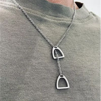 Produktbild von Halskette Olaff von Equestrian Shop aus Edelstahl für Damen in Gold oder Silber 40 cm + 5 cm