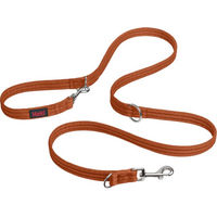 Produktbild von Halti Doppelleine Schleppleine für Hunde und Welpen aus Nylon in Orange Größe L