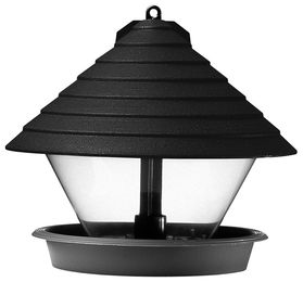 Hammarplast Vogelfutterhaus 9325409 aus Kunststoff schwarz 27cm – Bild 1 von 2