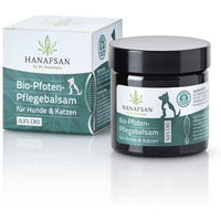 Produktbild von Hanafsan Bio Hanf Pfotenpflegebalsam mit 0,3% CBD für Hunde und Katzen ohne Farb- und Aromastoffe
