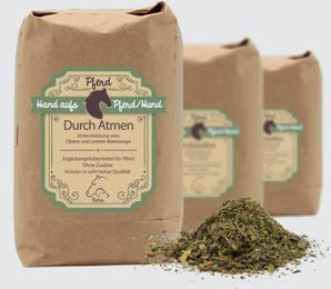 Hand aufs Pferd/Hund DurchAtmen Kräuter für die Atemwege für Pferde 1kg - 1 kg – Bild 1 von 3
