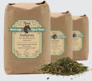 Hand aufs Pferd/Hund Kraftprotz Muskel Kräuter zur Unterstützung des Muskelaufbaus 1kg - 1 kg – Bild 1 von 3