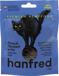 Hanfred Fleisch Fleckerl Katzen Leckerli mit Ente – Bild 1 von 2