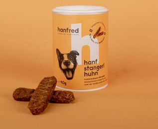 Hanfred Hanf Stangerl Trockenfleisch Huhn getreidefrei ohne Konservierungsstoffe 90 g - 90 g – Bild 1 von 2