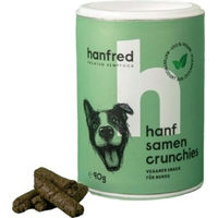 Produktbild von Hanfred Hanfsamen Crunchies Vegan Belohnungssnack ohne tierisches Protein 90 g - 3 x 90 g
