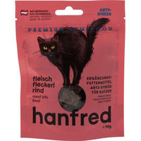 Produktbild von Hanfred Katzen Leckerli Fleisch Fleckerl Rind getreidefrei mit hohem Fleischanteil