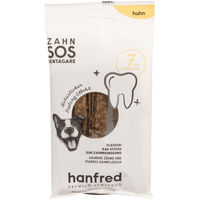 Produktbild von Hanfred Zahn SOS Dentacare Zahnpflege-Snack für Hunde mit Huhn Monoprotein und hohem Fleischanteil 70 g