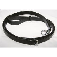 Produktbild von Hans Melzer Ausbindezügel für Warmblut aus Leder in Schwarz/Silber