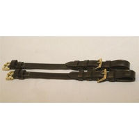 Produktbild von Hans Melzer Backenstücke für Warmblut Pferde aus Leder in Braun mit Messing in Paarweise Ausführung