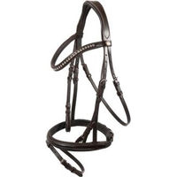 Produktbild von Hans Melzer Calgary Trense für Ponys aus Leder in Braun/Silber