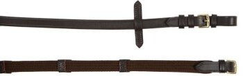 Hans Melzer Gurtzügel aus Leder für Warmblut Pferde in Braun mit Messing – Bild 1 von 4