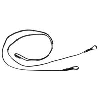 Produktbild von Hans Melzer Horse Equipment 1 Kandarenzügel mit Stegen aus Leder schwarz/silber für Warmblut