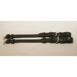 Hans Melzer Horse Equipment Backenstücke für Ponys aus Leder in Braun/Silber – Bild 1 von 1