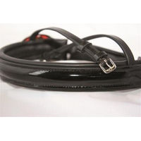 Produktbild von Hans Melzer Horse Equipment Kandarenreithalfter aus Leder Schwarz/Silber
