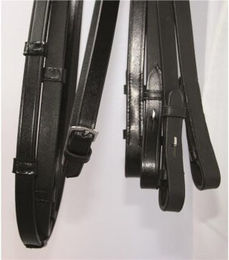 Hans Melzer Horse Equipment Kandarenzügel Set für Warmblut in Schwarz/Silber – Bild 1 von 1