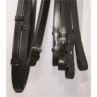Produktbild von Hans Melzer Horse Equipment Kandarenzügel Set für Warmblut in Schwarz/Silber