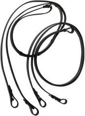 Hans Melzer Horse Equipment Kandarenzügel Set für Warmblut in Schwarz und Messing – Bild 1 von 2